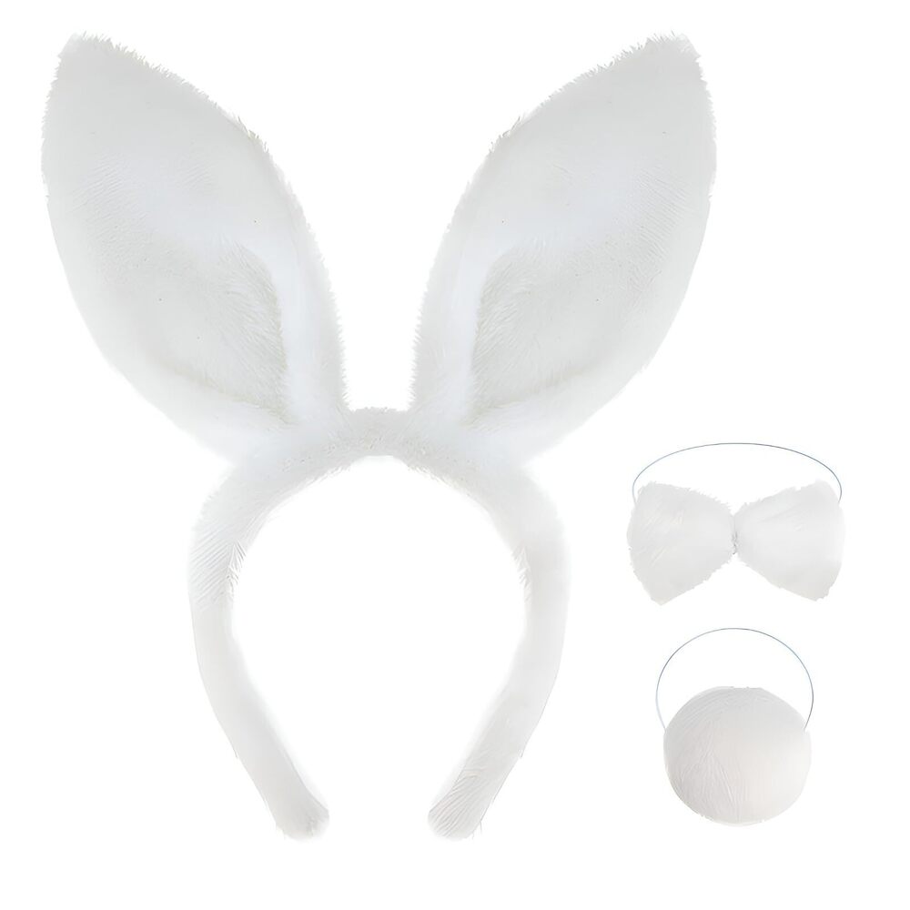 8331 Bunny Ears, 3 Pcs Bunny Costume Set Bunny Rabbit Ears